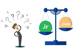 دامنه ir بهتر است یا com